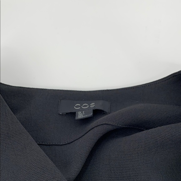 COS Collection of Style shift dress v-neck pleat elbow length sleeves pockets 6 - Picture 3 of 4